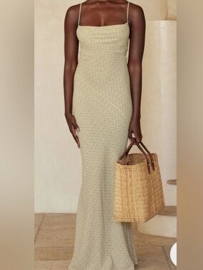 Monday Swimwear Chain Link Maxi Slip Dress